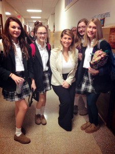 Caskey Group’s Kristen Cavey Speaks at Catholic High