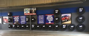 Gene Latta Tire Display Graphics by Caskey Group