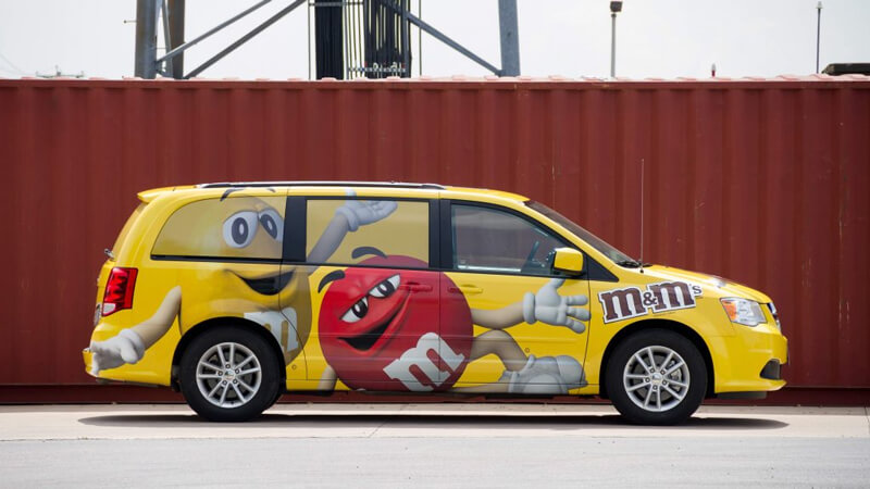 M&M/Mars Company Full Vehicle Wraps by Caskey Group